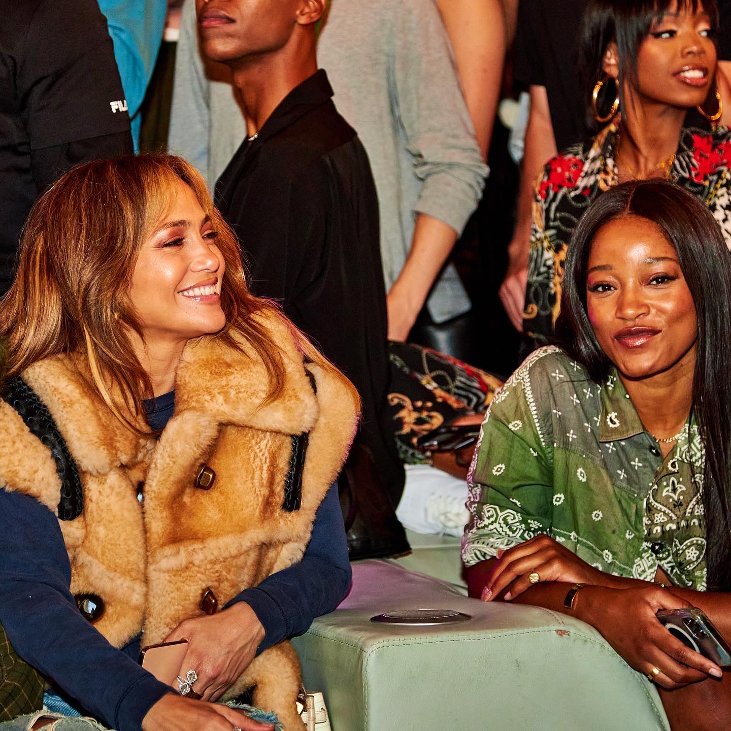 Jennifer Lopez and Keke Palmer at a private Taco Tuesday night